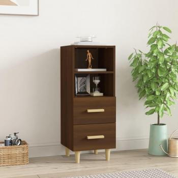 Aparador de madera contrachapada 34,5x34x90 cm, Mueble de Almacenaje de Salón, Buffet para salón Moderno, Armario Auxiliar, Armario de Almacenamiento en color roble