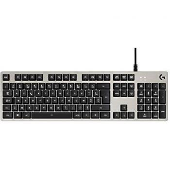 Logitech G413 Teclado Mecánico para Gaming USB Plata Francés AZERTY