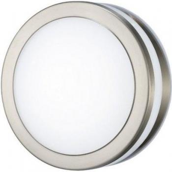 Aplique Aldo Acero inoxidable 1 bombilla 5,2cm Lámpara de techo empotrada led redonda 2.4W 4000K IP44 Exterior Diseño liso Acero