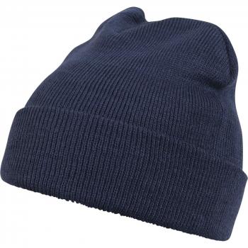 MSTRDS Basic Flap Navy Beanie Cap