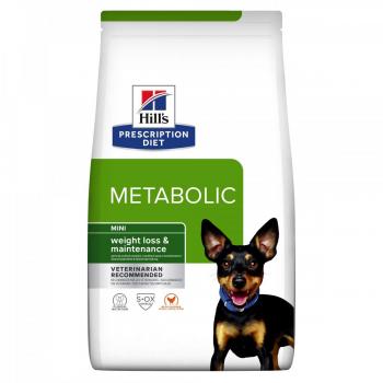 Hill's Prescription Diet Metabolic Mini Weight Management para Perros - 3 Kg, alimento seco de pollo, diseñado para la gestión del peso en perros pequeños con fórmula clínica que ayuda a reducir el peso y mantenerlo, bajo en calorías y grasas