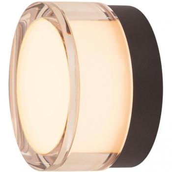 Aplique y Lámpara de Techo LED Cyft, Negro, Aluminio, Ø 13,2 cm, CCT, 6.5W, 330lm, IP44