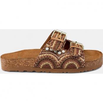 Alma By Alma En Pena 1100 - Sandalias planas de mujer con pedrería y hebillas