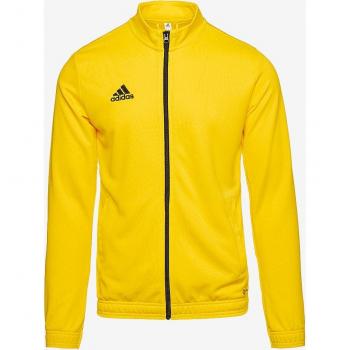 Chaqueta de fútbol Adidas Entrada 22 Kids Amarillo - Chaqueta ligera, diseño moderno, tejido transpirable, cierre con cremallera, bolsillos laterales, ajuste regular, ideal para entrenamiento y uso diario