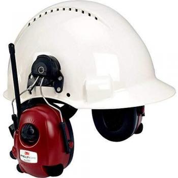 Orejeras Peltor 3M Alert con radio FM/AM y protección auditiva de 32 dB para casco