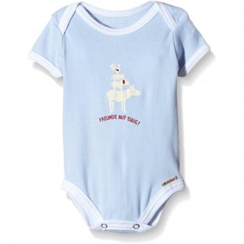 Adelheid Freunde auf ewig Bio Strampler k. A. Albglück-Body Bebé-Niñas    Blau