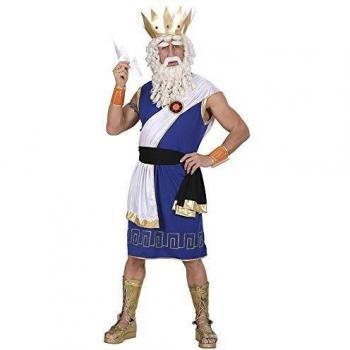 Disfraz de Dios Zeus para Hombre con Túnica, Cintura y Corona - Talla M