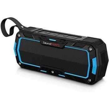 SoundPEATS Altavoces Altavoz Bluetooth Portátil Impermeable, Batería de 2000 mAh,10W de Potencia, POTENTE SONIDO con Mic, Aporta Manos Libres para correr y Exterior, 10Horas Larga Duración de La Batería
