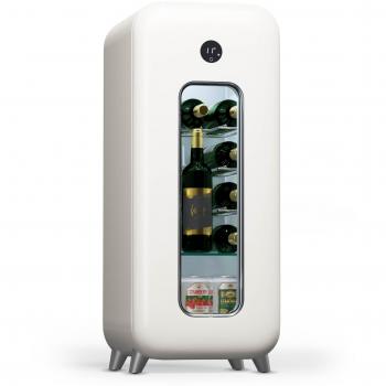 Nevera para vino Klarstein Shirley 15 Uno, capacidad para 15 botellas, temperatura de 5 a 20 °C, control táctil, diseño retro