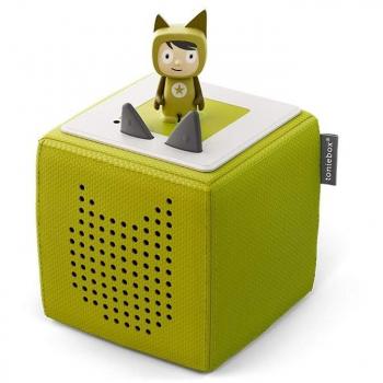 Toniebox Starterset Verde con Kreativ-Tonie - Altavoz Infantil Inalámbrico para Cuentos y Música