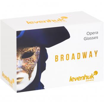 Gemelos de ópera Levenhuk Broadway 325B rojos con diseño elegante y óptica de alta calidad