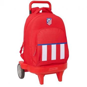 Mochila Escolar con Ruedas Atlético Madrid Rojo 33 x 45 x 22 cm