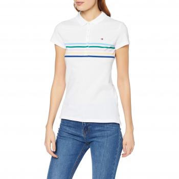 Tommy Hilfiger New Chiara Str Pq SS, Mujer, Blanco
