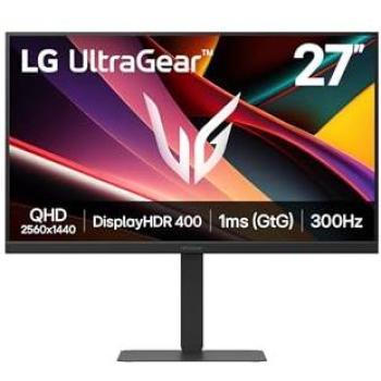 Monitor Gaming LG UltraGear 27 QHD IPS 300Hz 1ms FreeSync Premium HDR400
