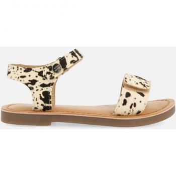 SANDALIAS DE PIEL CON ESTAMPADO ANIMAL Y CIERRE AJUSTABLE PARA NIÑA SELITE