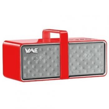 Hercules 4780556 - Altavoz con Bluetooth y micrófono, color rojo
