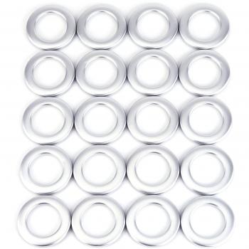 20pcs /40pcs Anillos Ojales para Cortinas Arandelas para Cortinas Ollao Redondo a presión Diámetro Interior: 33mm Diámetro Exterior: 55mm
