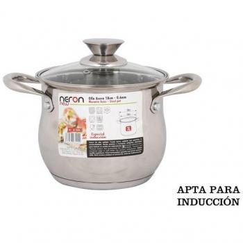 Quttin - Olla 18cm 3L Acero para Inducción con Tapa NEW NERON
