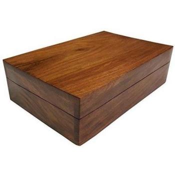Caja de tarot de madera tallada a mano