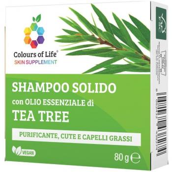 Champú Sólido Purificante Árbol del Té 80g - Optima Naturals Colours of Life