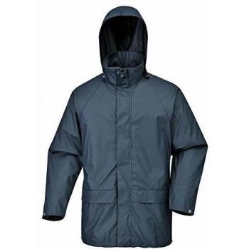 Chaqueta Impermeable Portwest Sealtex AIR con Capucha, Anti Humedad, Talla S, Color Azul Marino