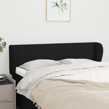 Cabecero de tela negro 147x23x78/88 cm vidaXL