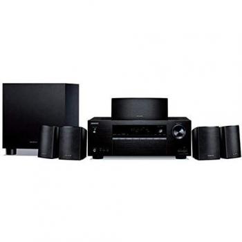 ONKYO AVX-391 WMP Negro Sistema DE Cine EN CASA 5.1 Receptor HT-R395 + Altavoces HTP-396