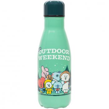 Botella de agua acero inoxidable BT21 - Botella térmica frío/calor para niños - Capacidad 260ml - Botella metálica hot&cold