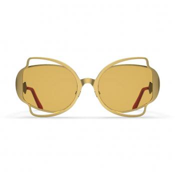 Marni Route Of The Sun Gold CIP 60mm Men's Sunglasses