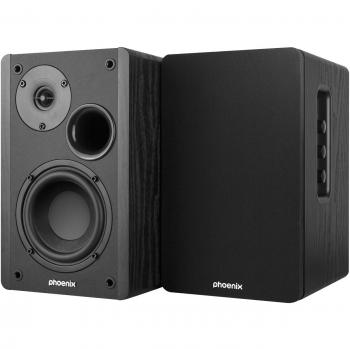 Phoenix Serenade Altavoces de Estudio Activos 60W RMS con Conectividad USB, Bluetooth, Óptica, Jack y RCA - Color Negro