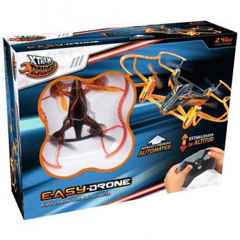 Xtrem Raiders-Easy Drone- Drone Carreras, Color Naranja