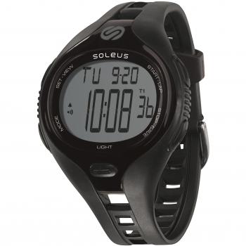 Soleus Dash Grande - Reloj deportivo con monitor de actividad física y de salud, negro