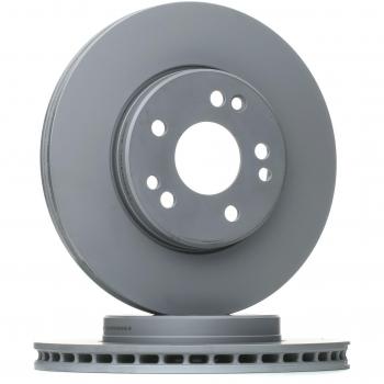 Disco de freno ATE 24.0125-0107.1, frente, ventilado, altamente carbonizado, 1 pieza