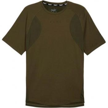 Camiseta de fitness Puma Cloudspun Soft para hombre, manga corta, color negro intenso, talla XL, transpirable