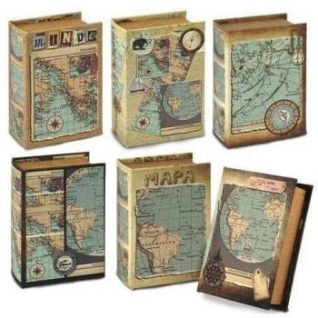 Caja Libro Mapa (1 unidad) 10x14 cm