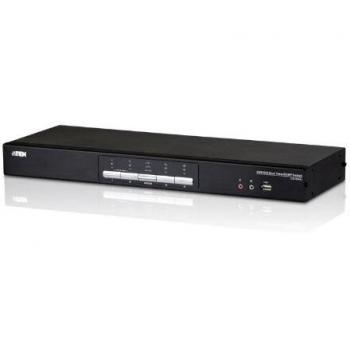 Conmutador KVMP 4 Puertos USB DVI Dual Link con Audio ATEN CS1644A