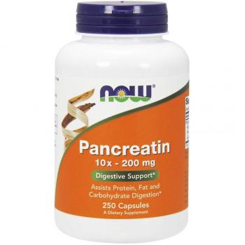Now Foods Pancreatin 2000 Digestive Enzyme Supplement, 250 Capsules