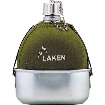 Laken Clásica, Cantimplora de Aluminio con Marmita 0,6 Litro y Fonda de Fieltro, 1 L