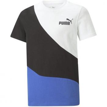 Camiseta Puma Power Cat Tee B Azul Multicolor para Niño Modelo 674231-92