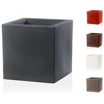 Maceta Cuadrada de Bronce 30x30 cm h 30 Modelo Schio Cubo Reciclable Made in Italy