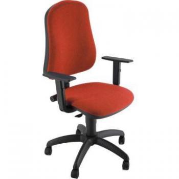 Silla Operativa Volga Simple CP Asiento Acolchado Respaldo Acolchado Reposabrazos Ajustables Roja UNISIT SICP/BRF/ER