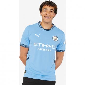 Manchester City Puma Home Shirt 2024-25, Short Sleeve Jersey, Blue, Male, Size: XL Adults