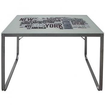 MESA ESTUDIO SUPERFICIE CRISTAL DECORADO CIUDADES