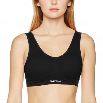 Only Play Onpmira Women's Seamless Sports Bra - Black