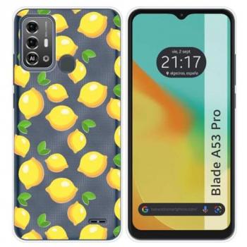 Funda de Silicona para Zte Blade A53 Pro con Diseño de Limones y Dibujos