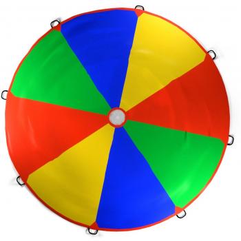 Kenley 3.5m Juego De Paracaídas de Color para Niños - Arco Iris Juegos Actividades Deportivas Fiestas Ejercicios en Grupo Al Aire Libre