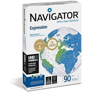 NAVIGATOR Expression - Paquete de 500 folios de papel de oficina 90 g/m² A3, color blanco
