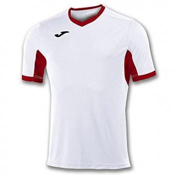Joma Champion IV M/C Camiseta Equipamiento, Hombre, Blanco/Rojo, 6XS-5XS