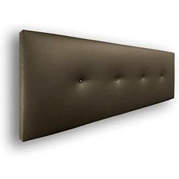 Silcar Home - Cabecero de Cama Tapizado en Polipiel con Hilera de Botones, Modelo Silvi