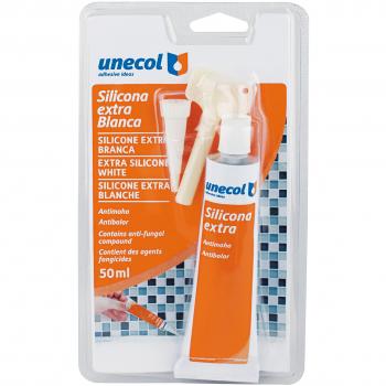 Silicona Blanca en Tubo de 50ml, Empaque Blíster - Unecol 6111